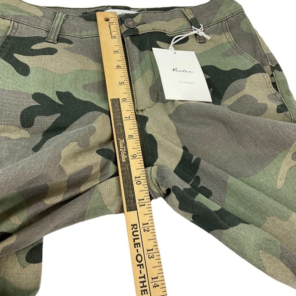 KanCan Jeans Women's Sz 26 Green Camo Mid Rise Ankle Crop Skinny Stretch $74 - Picture 8 of 10